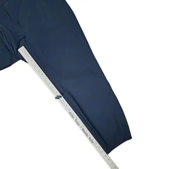 Theory Womens Tapered Dart Ponte Pant Sz L Black Pull On Cropped Pockets Stretch - Picture 16 of 16